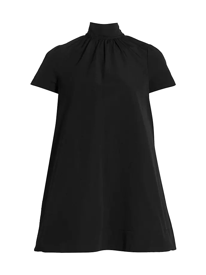 Мини-платье Ilana из хлопковой смеси с вырезами Staud, черный