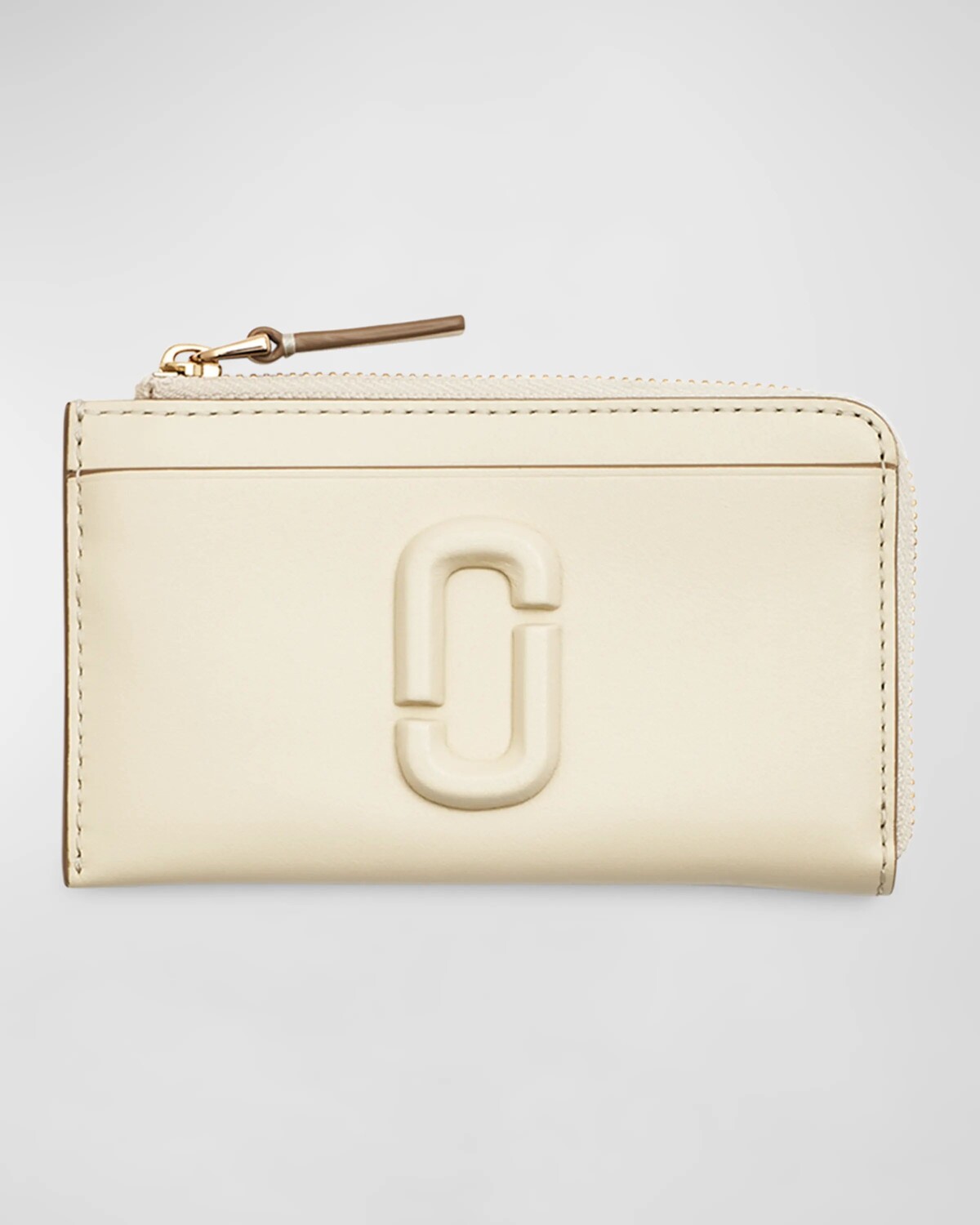 

Кожаный кошелек J Marc с молнией сверху Marc Jacobs, цвет Cloud White