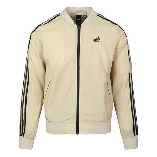 Куртка adidas MH JKT BOMB 3S Zipper Jacket Men Buff, цвет creamy