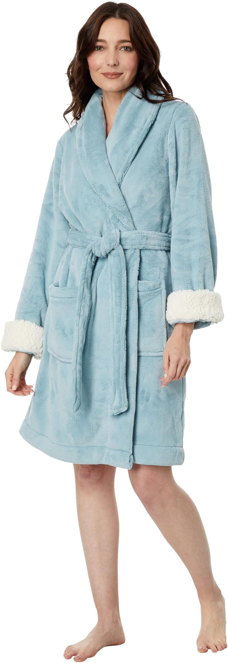 

Халат Wicked Plush Mid Length Robe L.L.Bean, цвет Dusty Blue