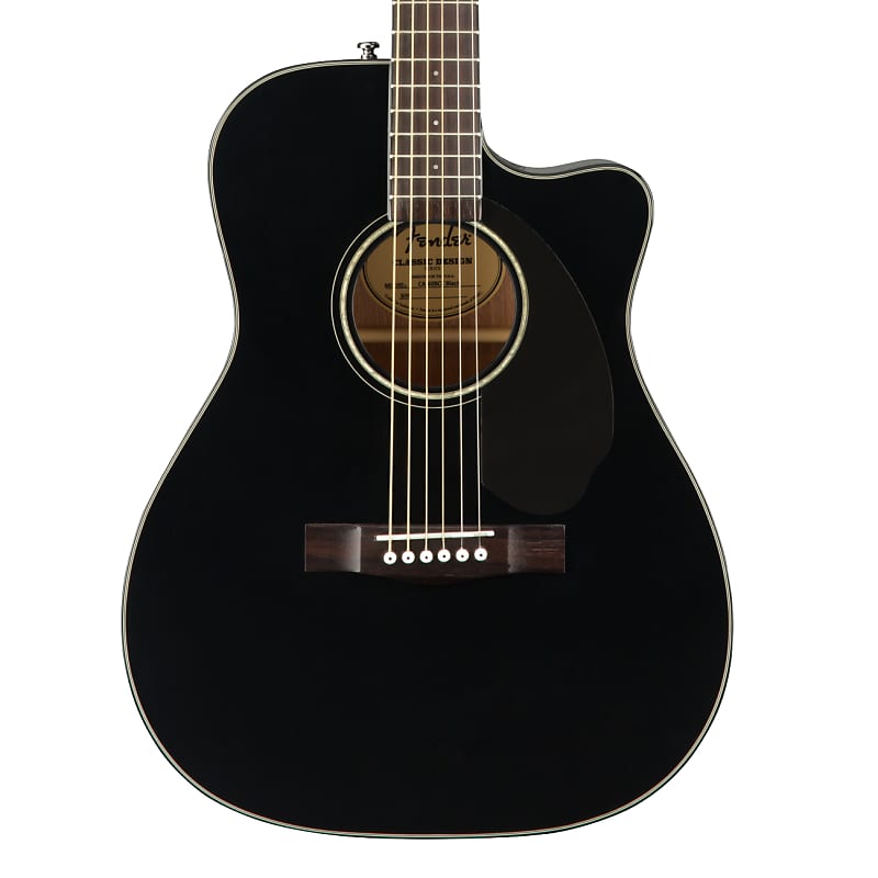 Акустическая гитара Fender CC-60SCE Black Concert Acoustic, Fishman Pickup