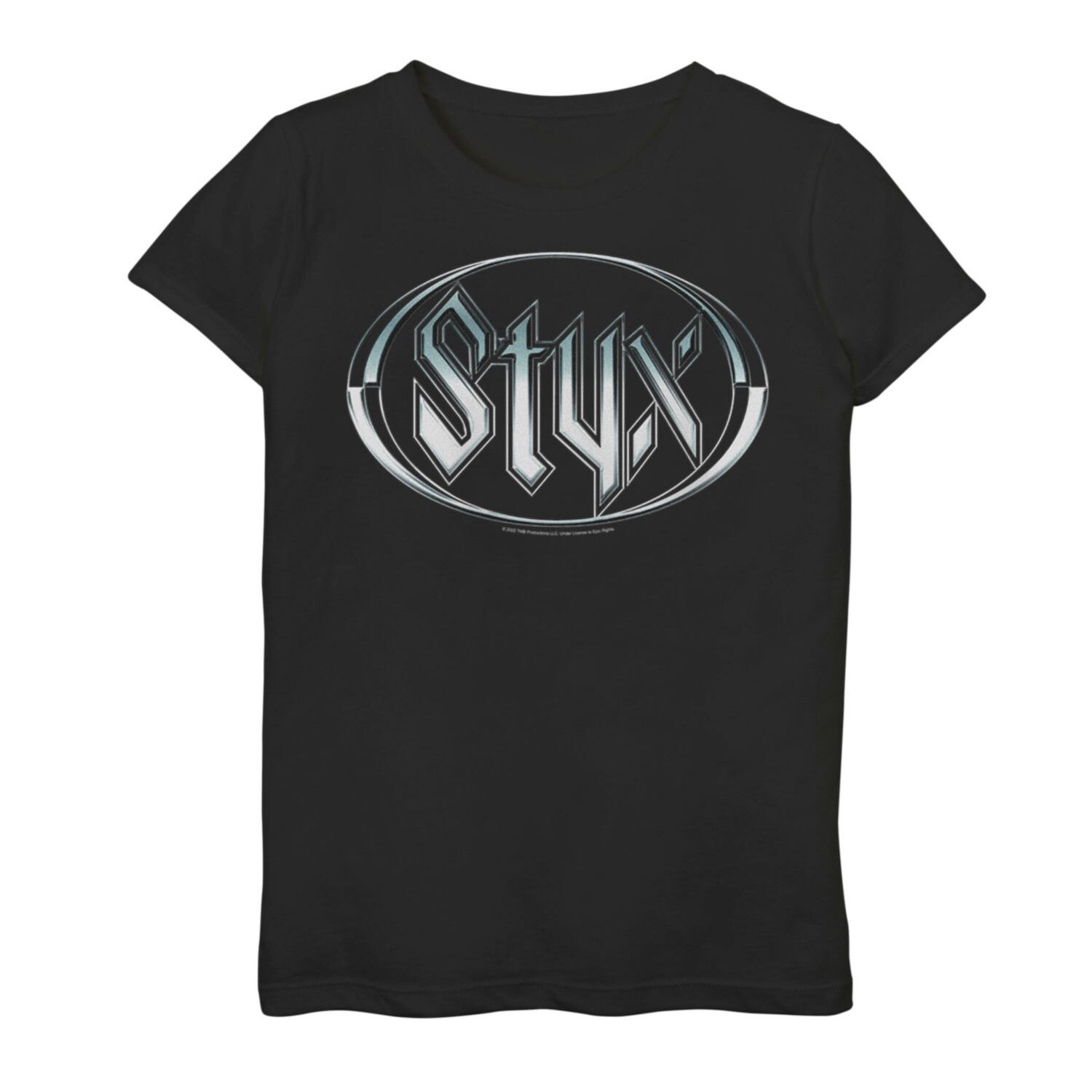 

Футболка с цветным текстовым логотипом и графическим рисунком Epic Rights Styx для девочек 7–16 лет Licensed Character
