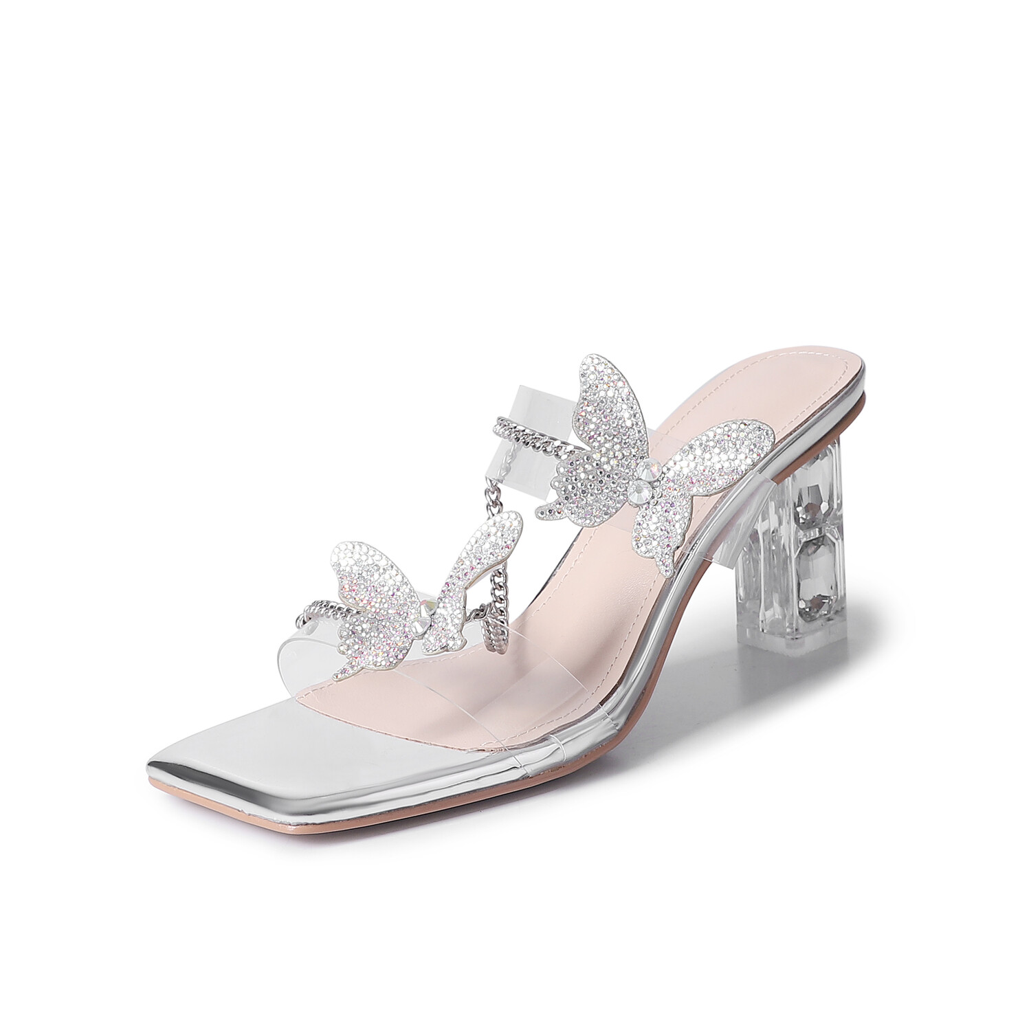 

Шлепанцы женские Five-Nine Dan Seven, цвет Silver-toned low heel