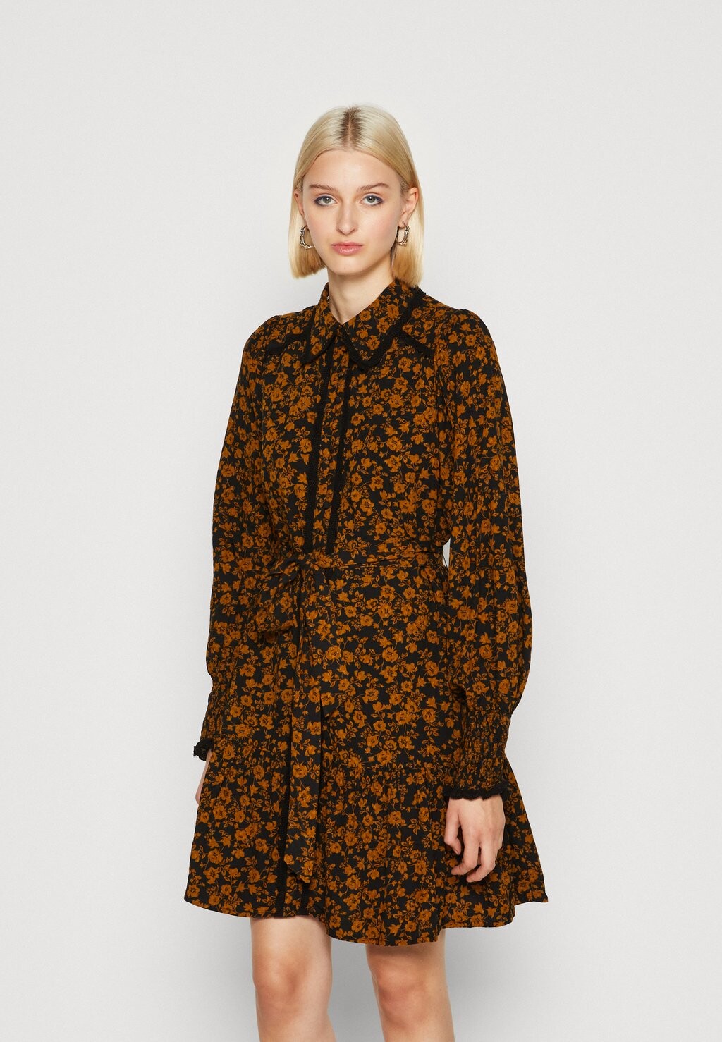 

Классическая рубашка YAS YASTILERA SHIRT DRESS, черный/тилера