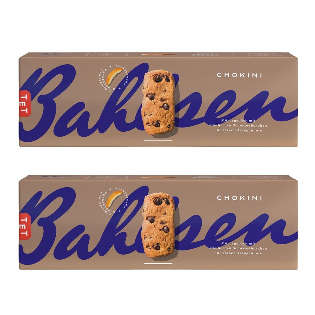 

Bahlsen Chokini с шоколадной крошкой и апельсиновой ноткой 150г, 2 шт.
