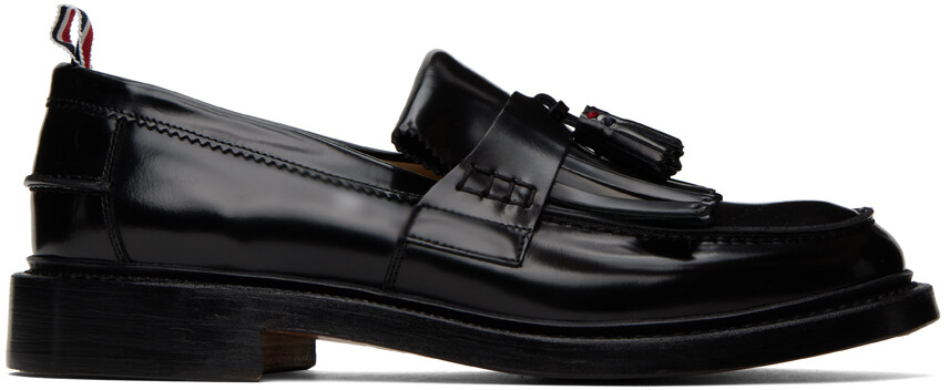 

Черные лоферы-килты Thom Browne, Черный, Черные лоферы-килты Thom Browne