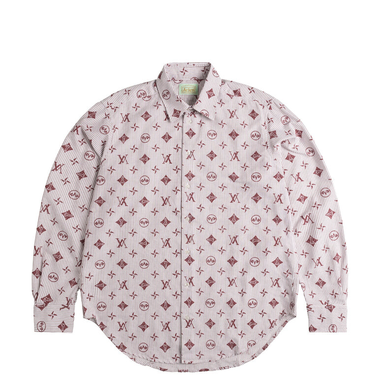 

Рубашка Monogram Oxford Stripe Shirt Aries, цвет brick