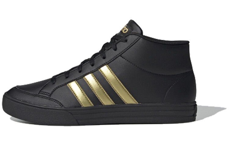 

Adidas Neo Vs Set Mid Мужские туфли для скейтбординга, черное золото