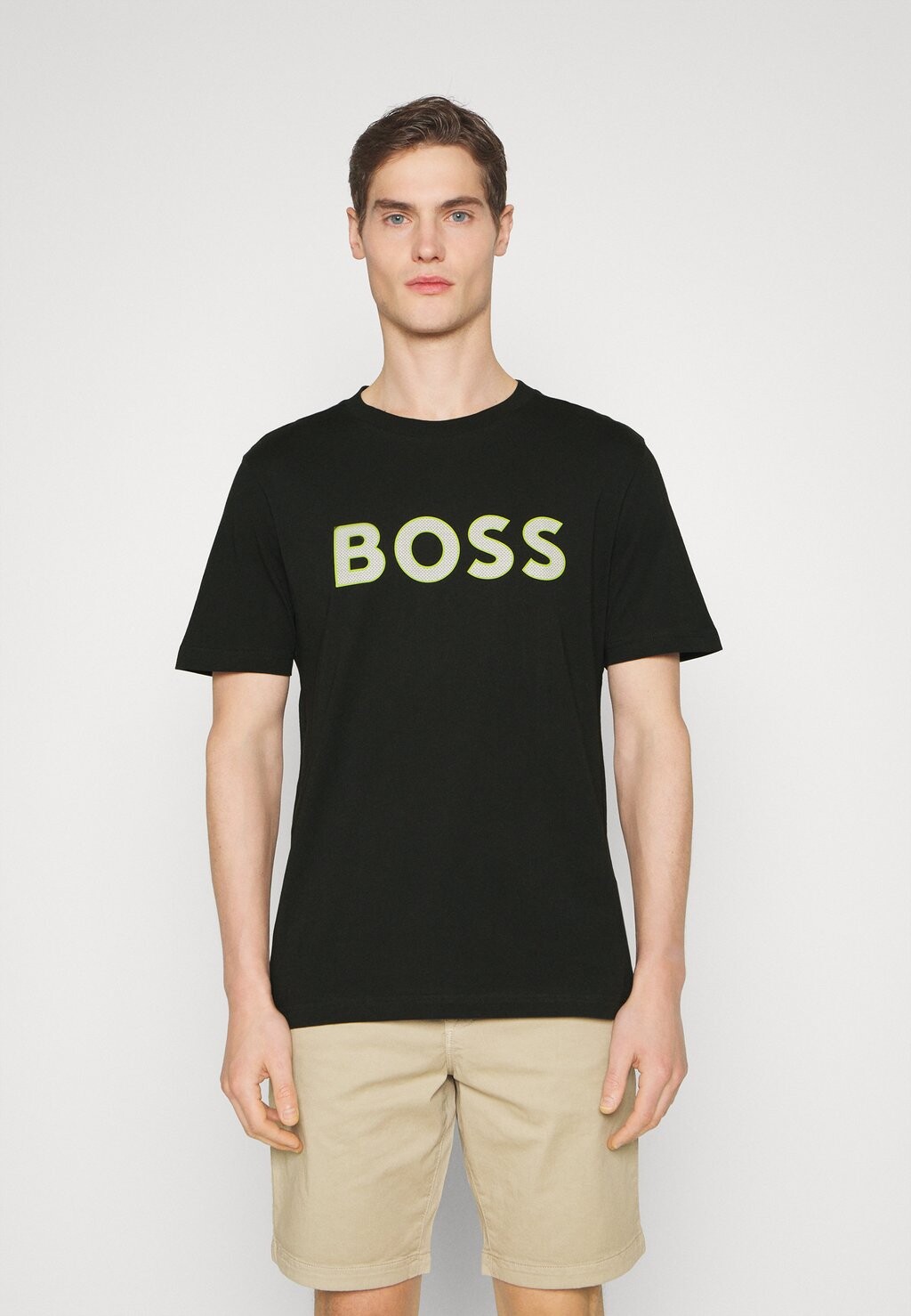 

Футболка с принтом BOSS, черный