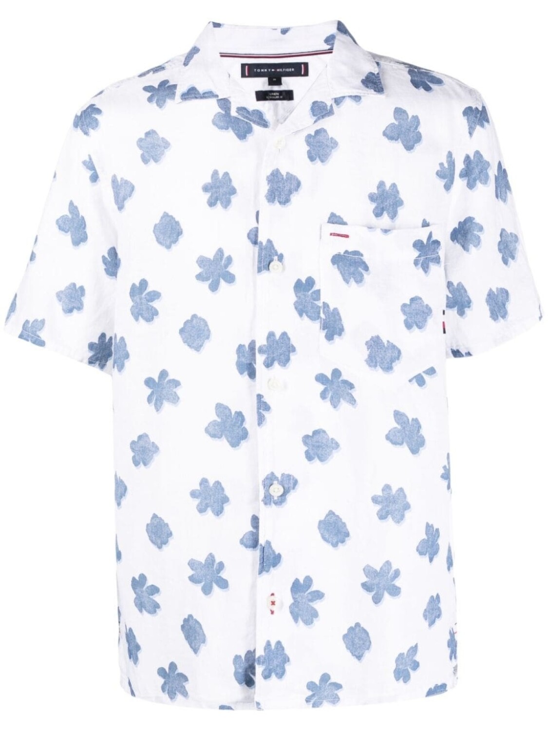

Tommy Hilfiger льняная рубашка Mono Flower, белый