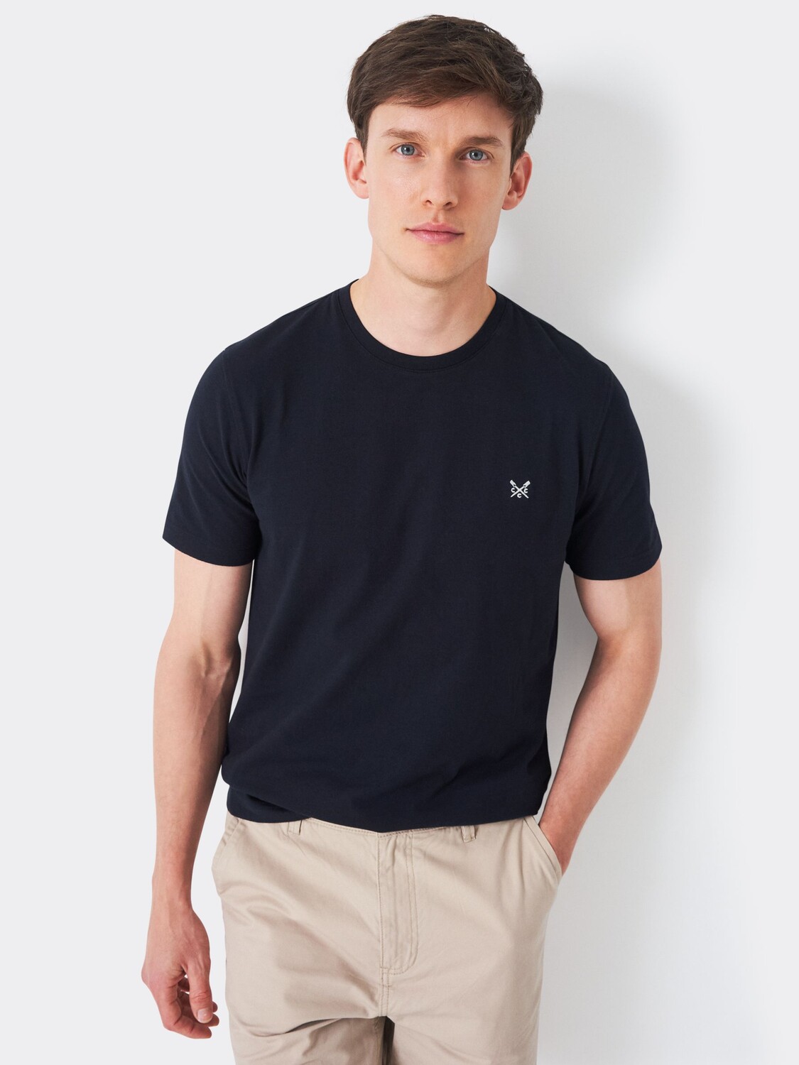 

Футболка с круглым вырезом Crew Clothing, Темно-синий