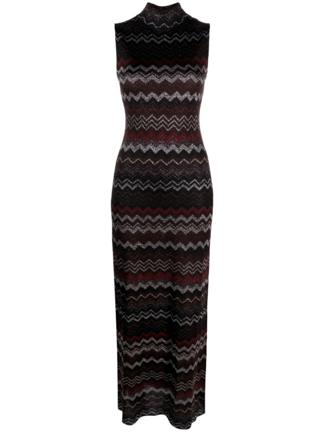 

Missoni платье макси с эффектом металлик, черный