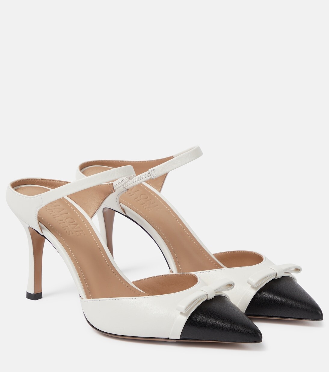 

Кожаные мюли blythe Malone Souliers, белый