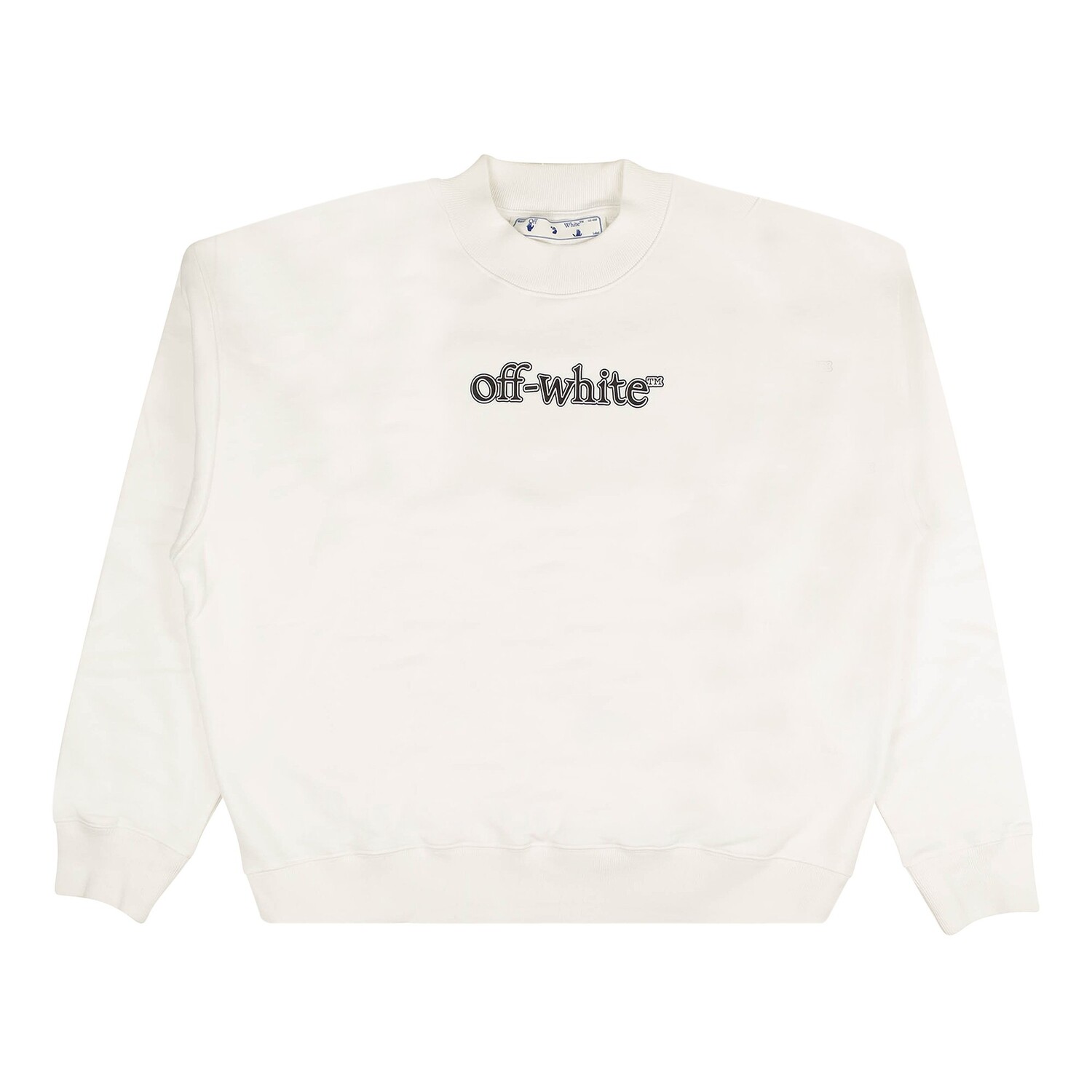 

Off-White Скошенный логотип с круглым вырезом Белый