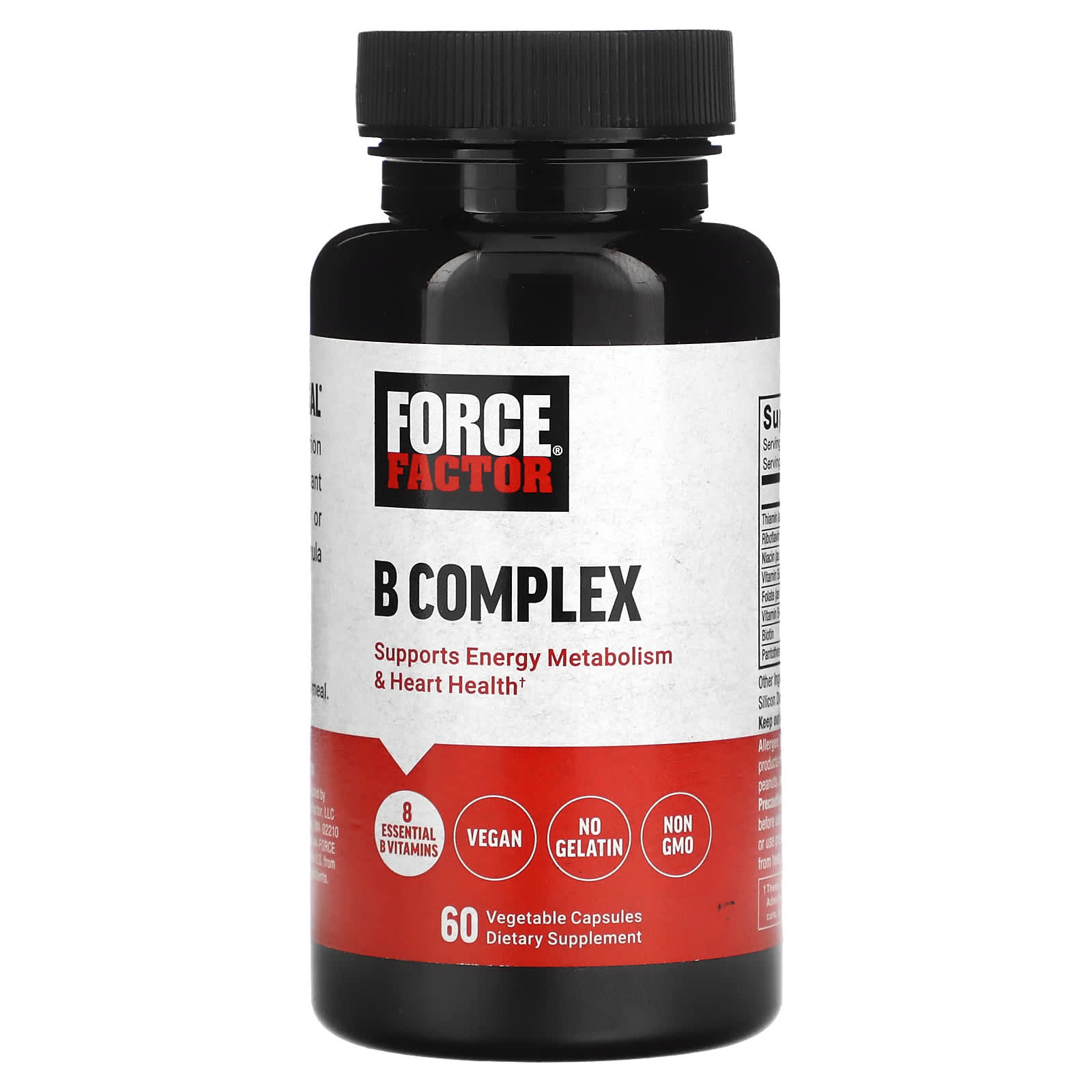 

B Complex, 60 растительных капсул, Force Factor