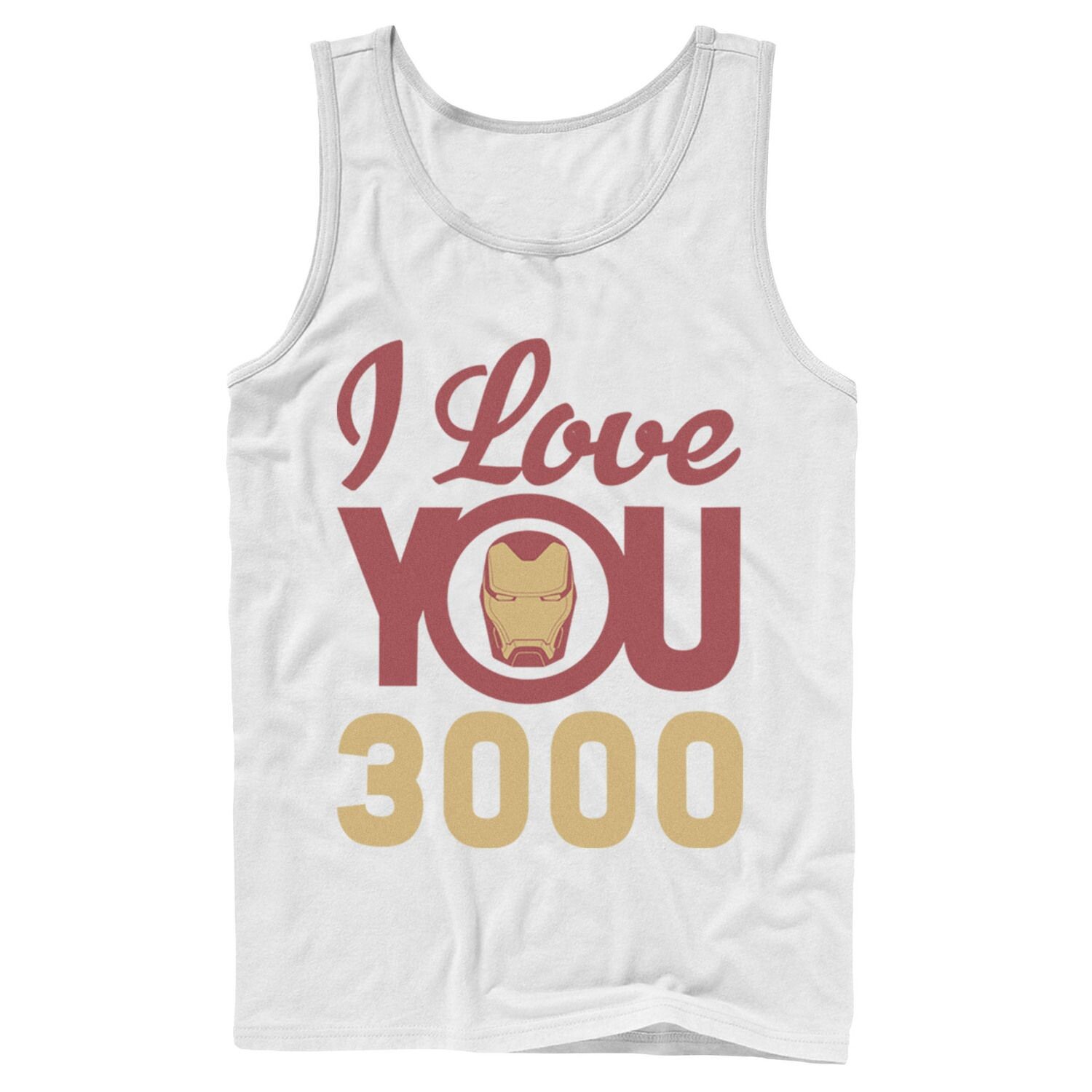 

Мужской шлем Marvel Avengers Endgame Iron Man с надписью I Love You 3000, майка с логотипом