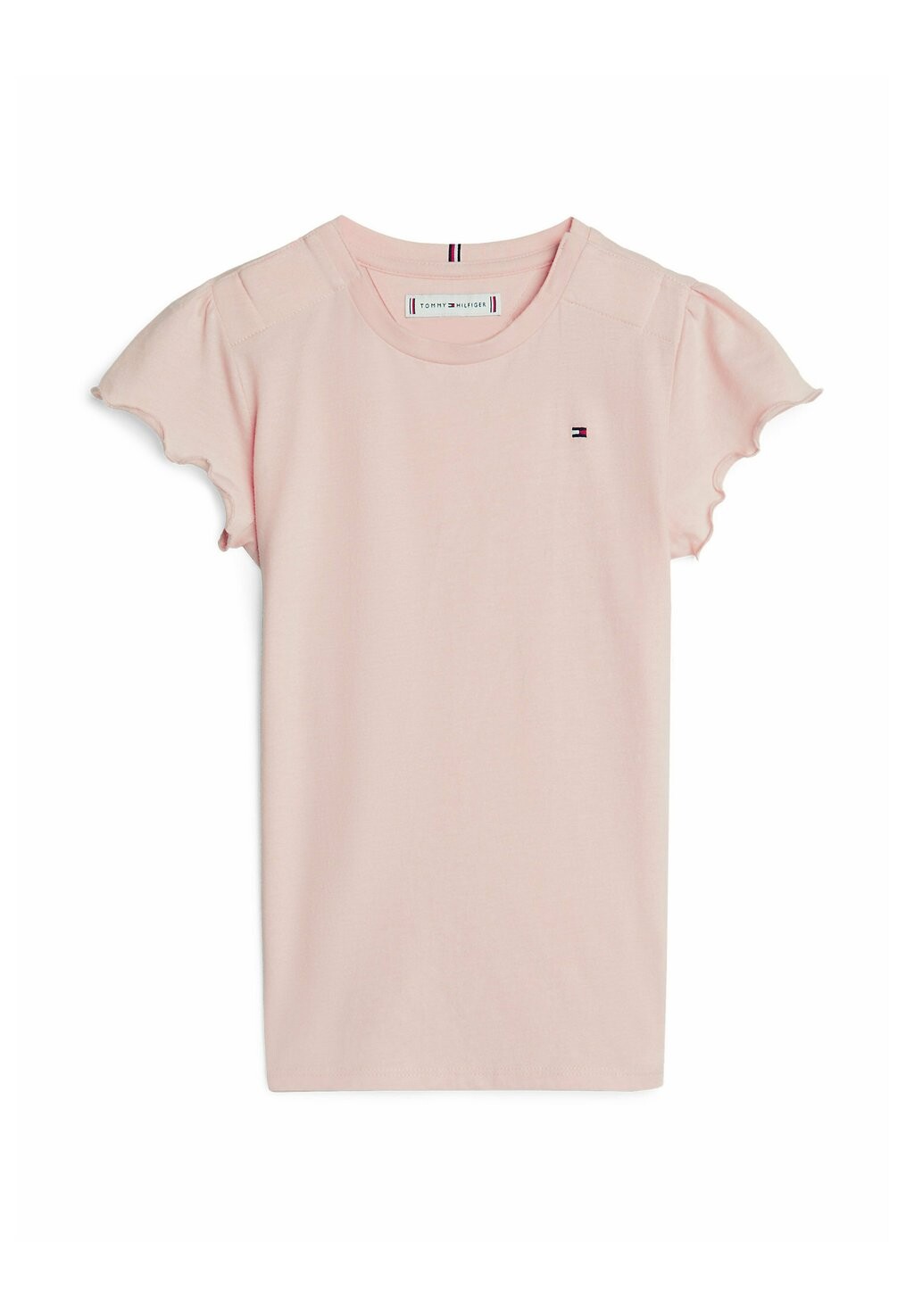 

базовая футболка Adaptive Essential Ruffle Sleeve Slim Tommy Hilfiger, цвет whimsy pink