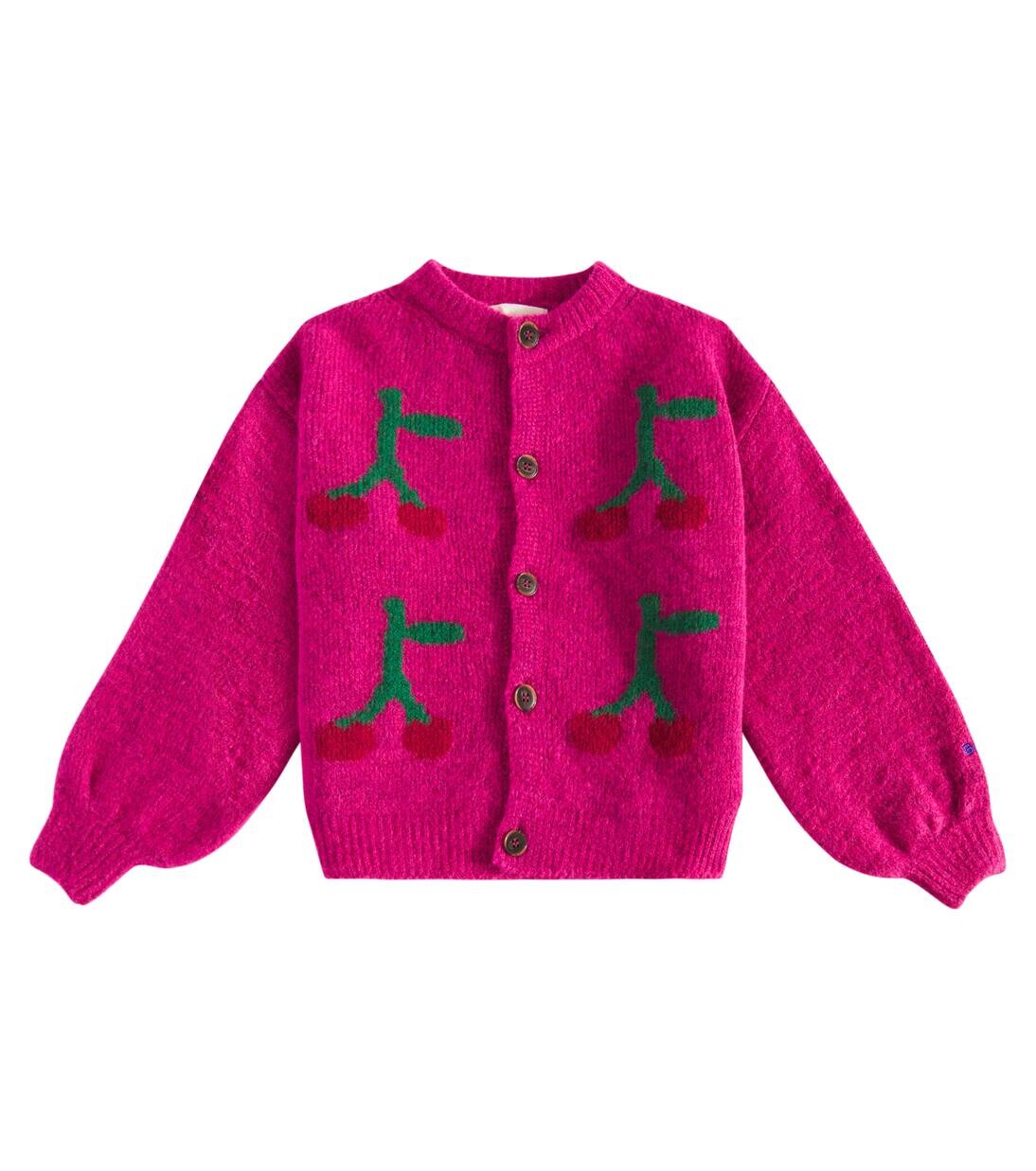 

Кардиган в технике интарсия Bobo Cherry Bobo Choses, цвет fuchsia