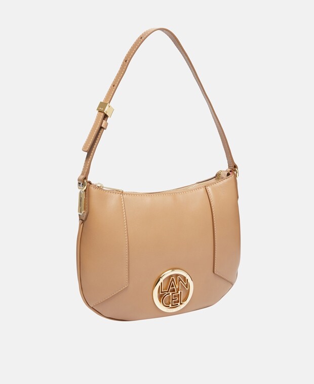 

Кожаная сумка через плечо Lancel, антрацит