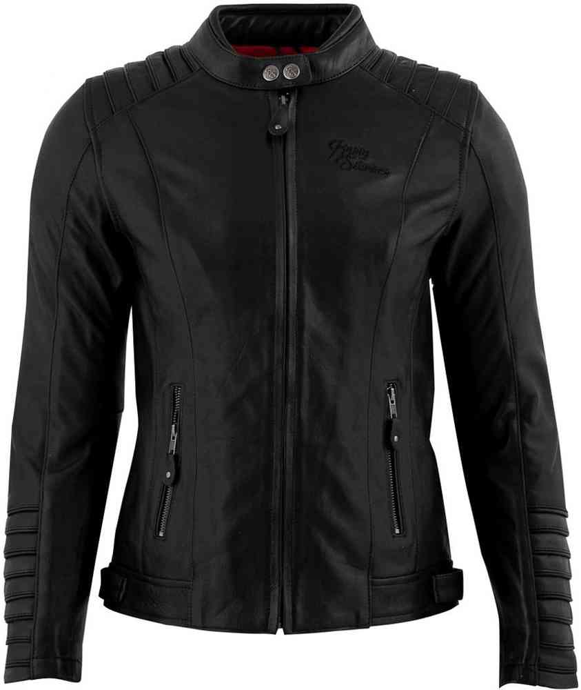 Женская мотоциклетная кожаная куртка Amanda Rusty Stitches, черный