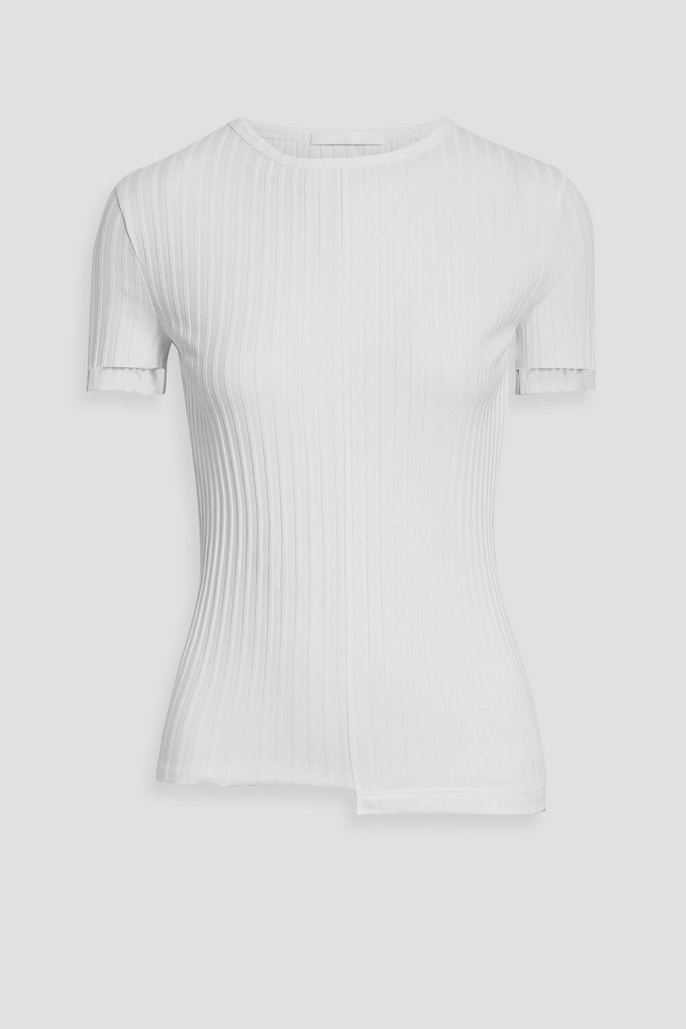 

Топ из хлопкового джерси Pima в рубчик HELMUT LANG, белый