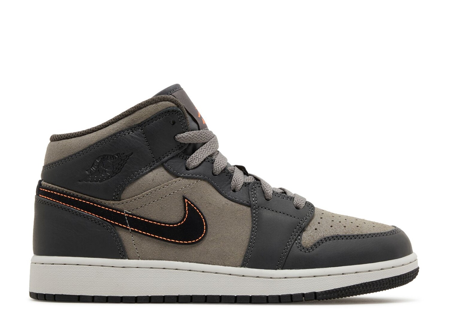 

Кроссовки Air Jordan Air Jordan 1 Mid Se Gs 'Night Stadium', серый