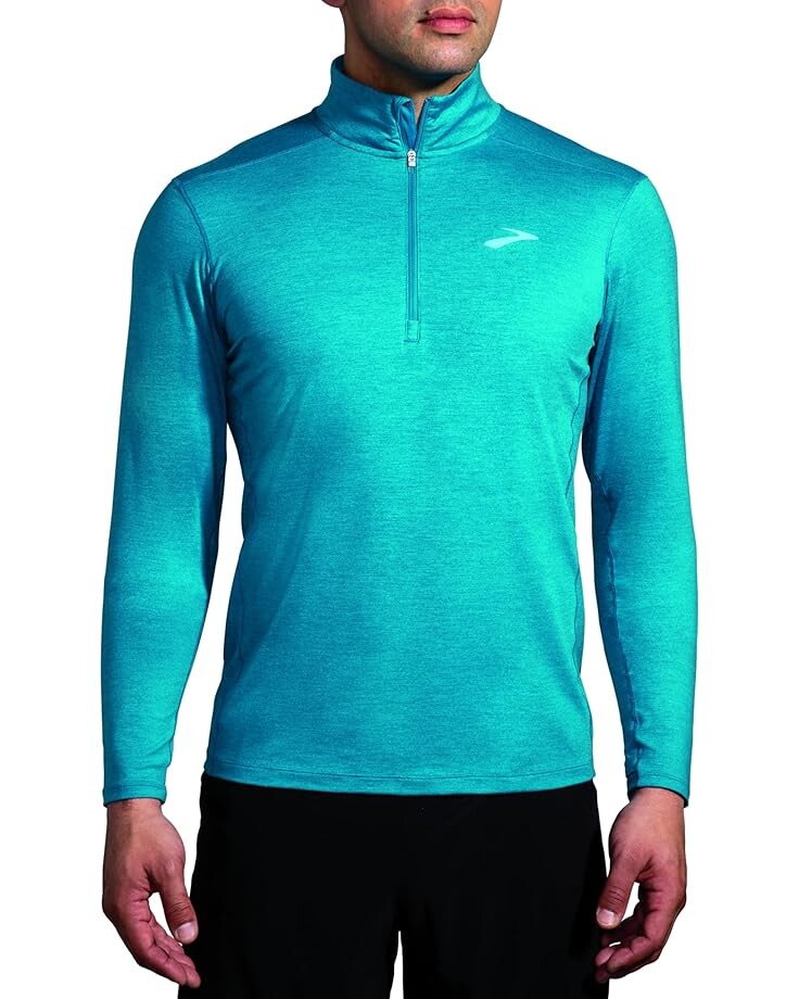 

Толстовка Brooks Dash 1/2 Zip 2.0, цвет Heather Cerulean
