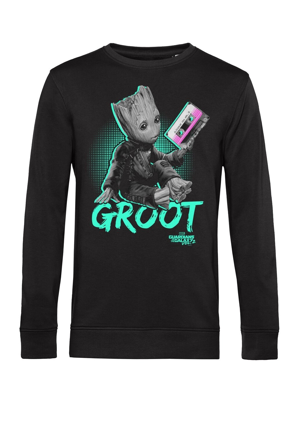 

Толстовка I AM GROOT NEON BABY GROOT Marvel, черный
