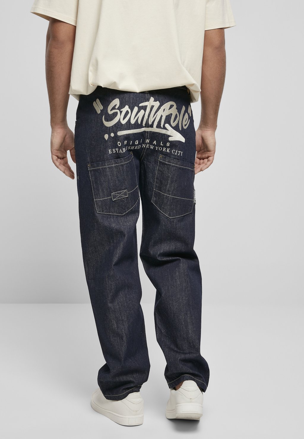 Мешковатые джинсы Southpole, сырой индиго джинсы southpole цвет lt sand splatter