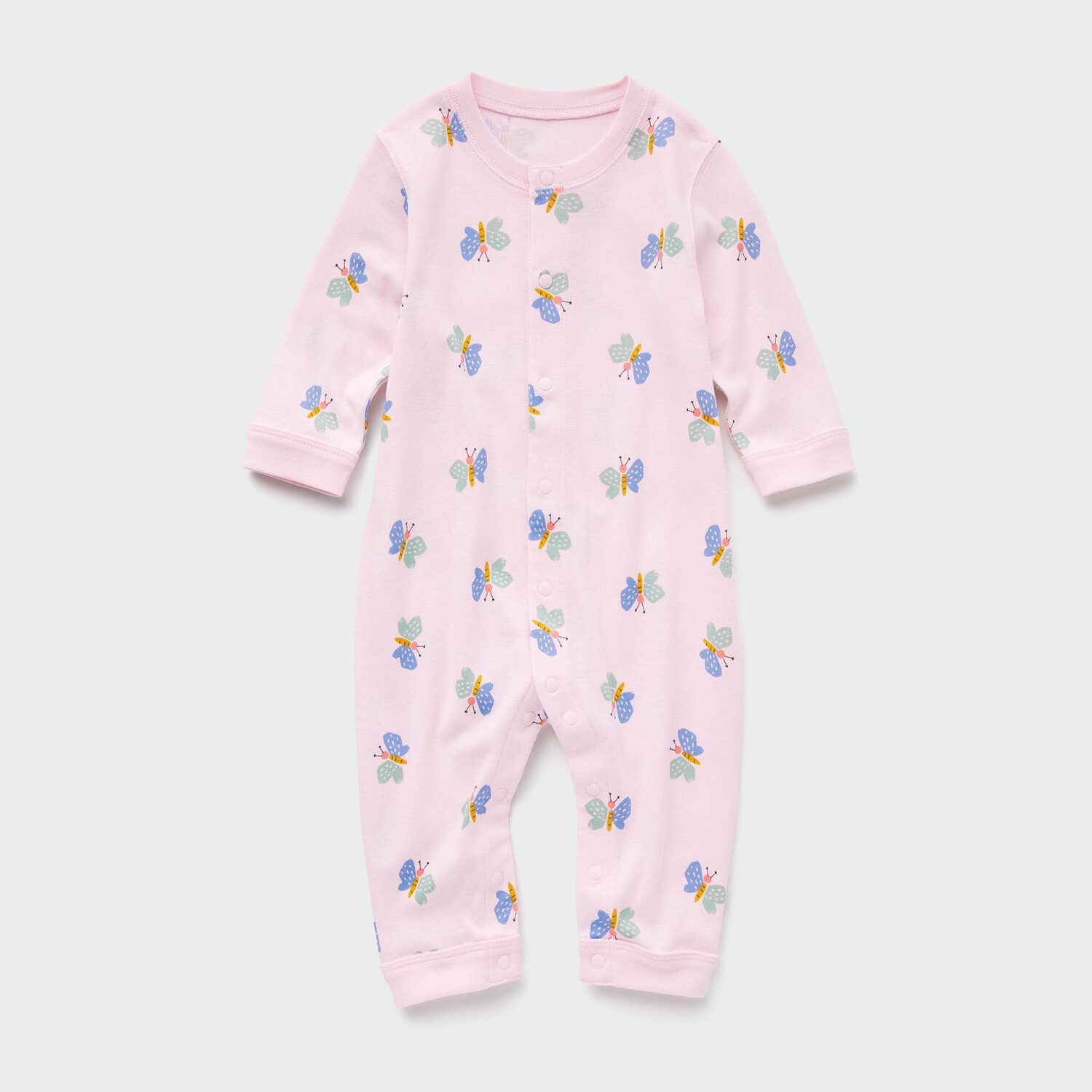 

Комбинезон UNIQLO Joy of Print Milling с длинными руками, розовый