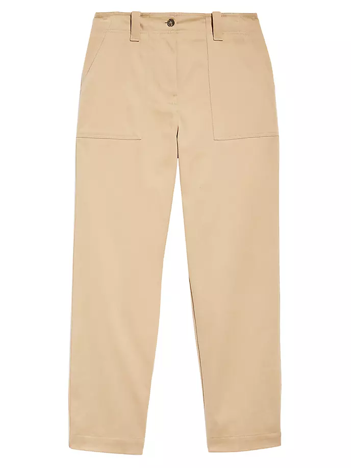 

Брюки прямого кроя Ottobre стрейч Weekend Max Mara, цвет camel