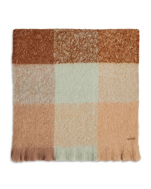 

Длинный шарф в клетку с начесом Ted Baker, цвет Tan/Beige