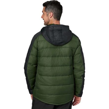 

Пуховик генеральский с капюшоном мужской Flylow, цвет Black/Pine