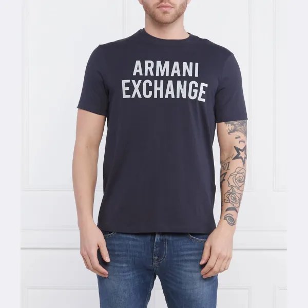 

Футболка стандартного кроя Armani Exchange, синий