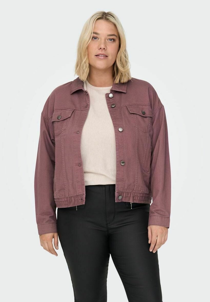 

Джинсовая куртка ONLY Carmakoma CURVY CANVAS, цвет rose brown