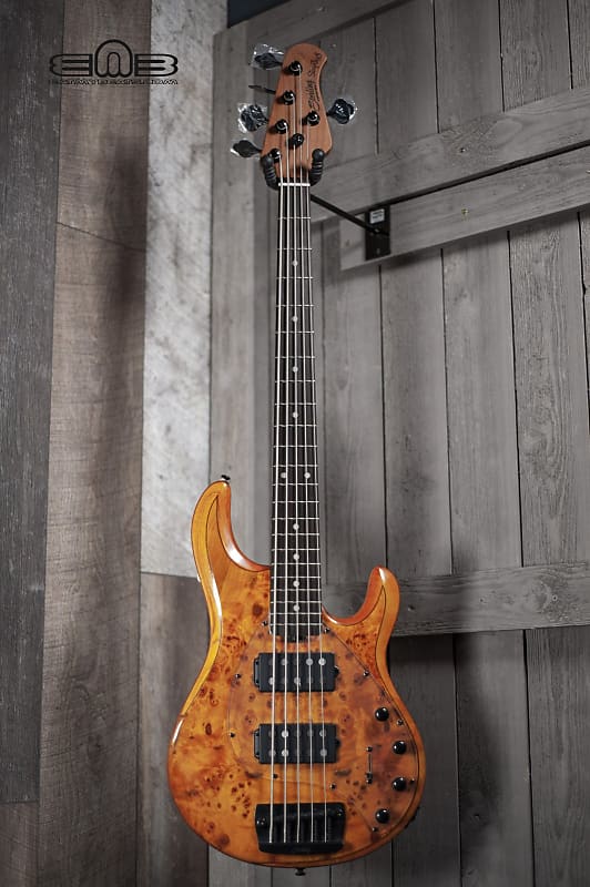 

Басс гитара Sterling RAY35HH Electric Bass Guitar 5 String in Amber RAY35HHPB-AM-