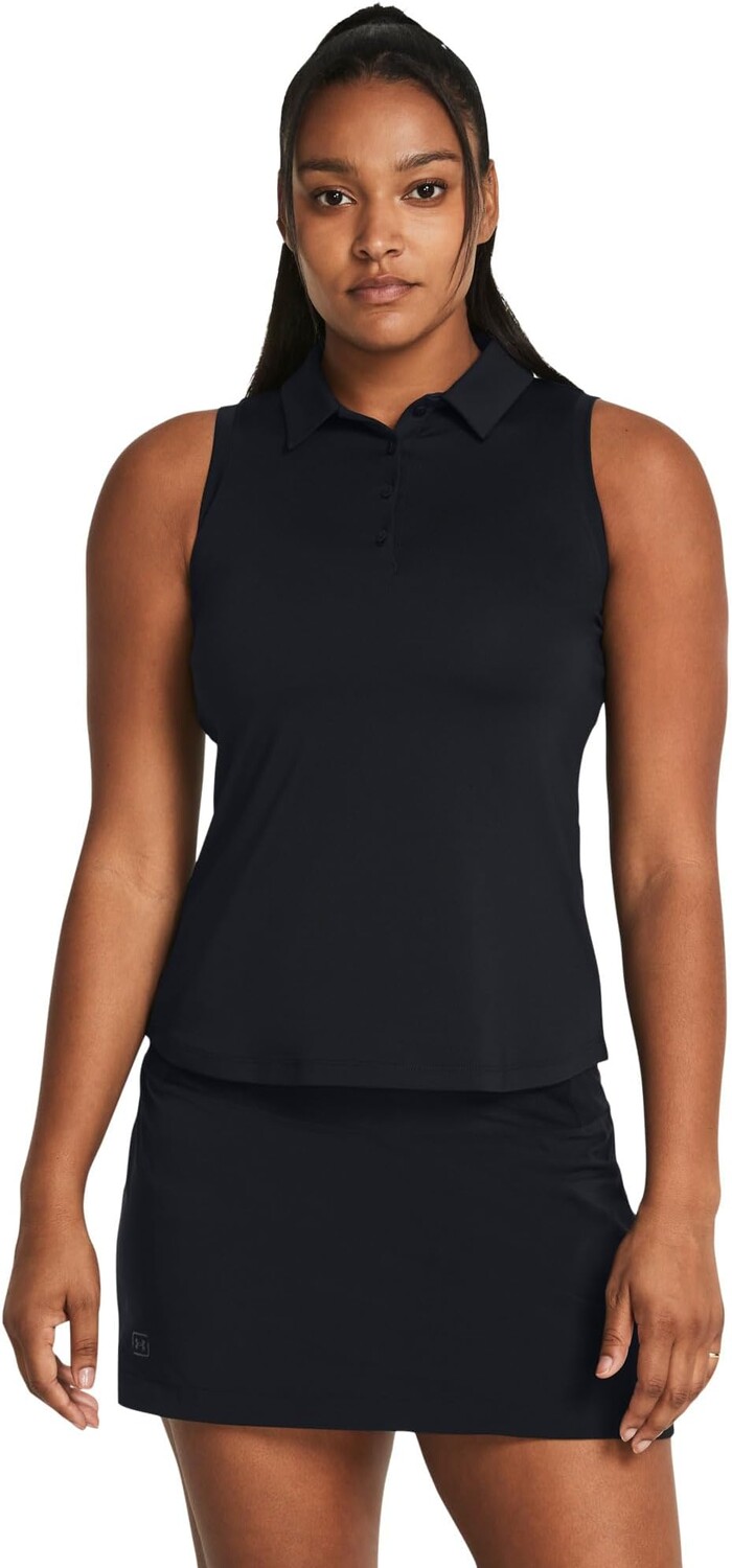 

Поло Under Armour Playoff Sleeveless Polo, цвет Black/Black/Halo Gray
