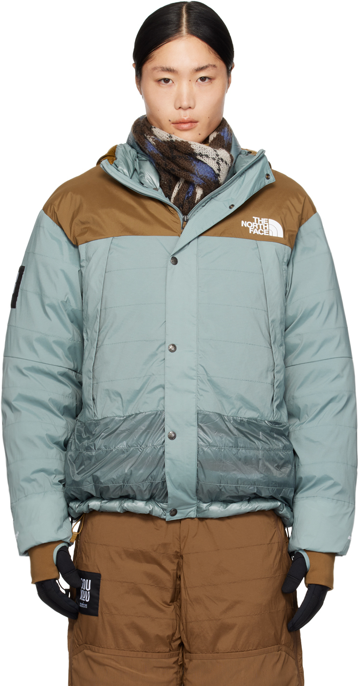 Коричнево-синий пуховик The North Face Edition Mountain Undercover куртка the north face mountain бледно зеленый черный