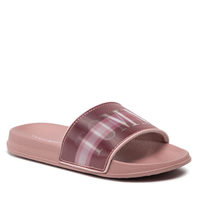 

Шлепанцы Tommy Hilfiger HolographicPool Slide, розовый