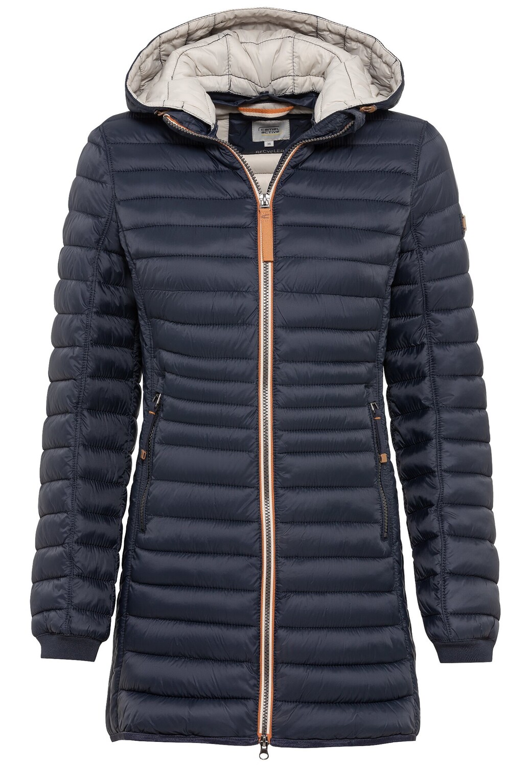 

Куртка софтшелл Camel Active Lange Steppjacke mit abnehmbarer Kapuze, темно синий