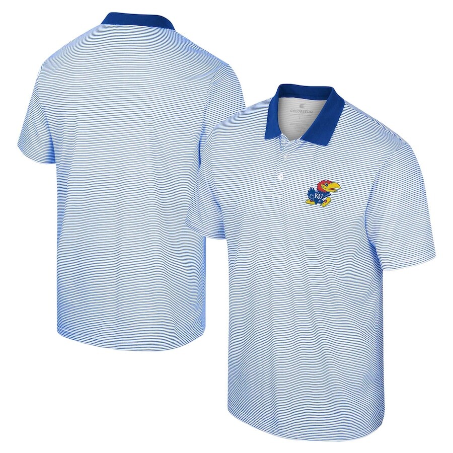 

Поло с коротким рукавом Colosseum Kansas Jayhawks, белый