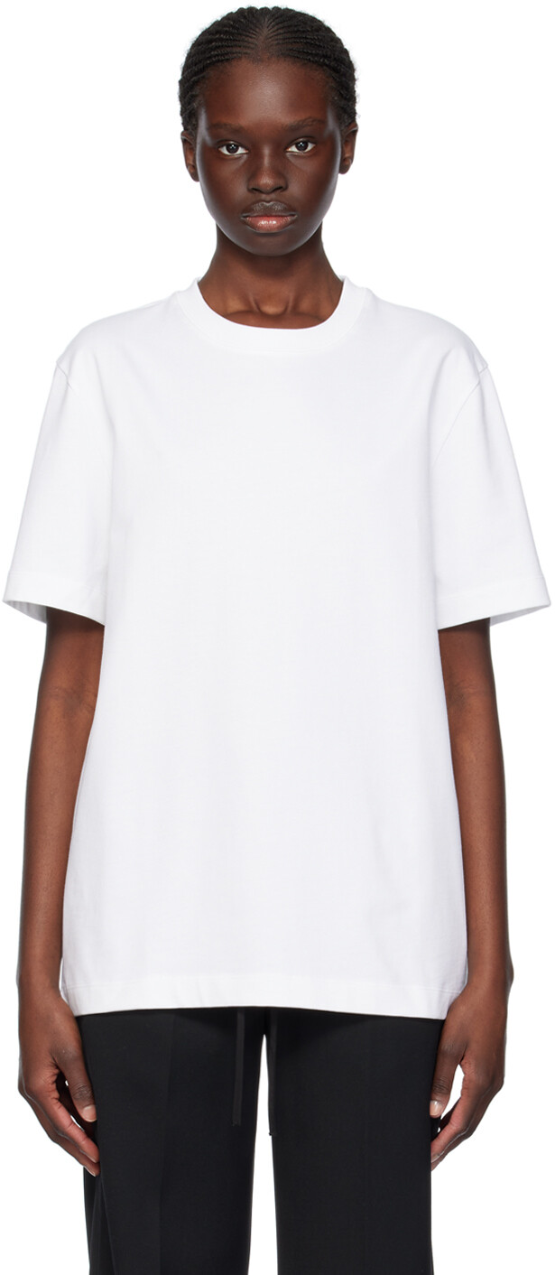 

Белая футболка тяжеловеса Helmut Lang
