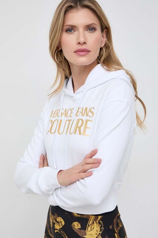 

Хлопковая толстовка Versace Jeans Couture, белый