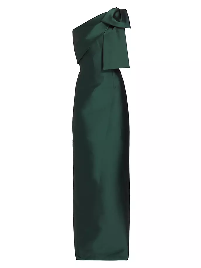 

Платье на одно плечо Bonnie Bow Sachin & Babi, цвет forest green