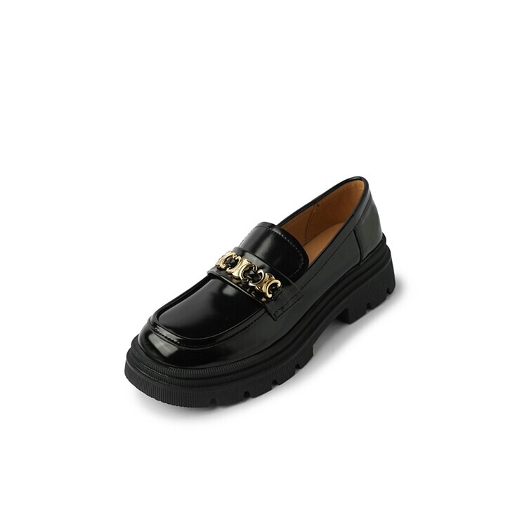 

Лоферы женские Amazing Cure, цвет Black gold clasp
