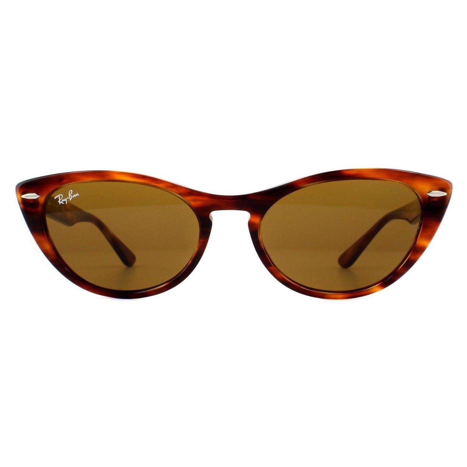 

Коричневые солнцезащитные очки Cat Eye Havana Ray-Ban, коричневый