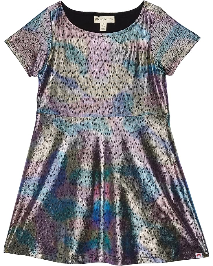 Платье Appaman Skater Metallic Rainbow Dress, цвет Rainbow Sparkle