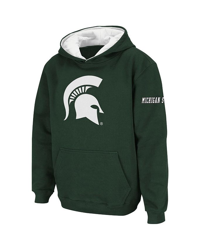 цена Зеленый пуловер с капюшоном и большим логотипом Big Boys Michigan State Spartans Stadium Athletic, зеленый