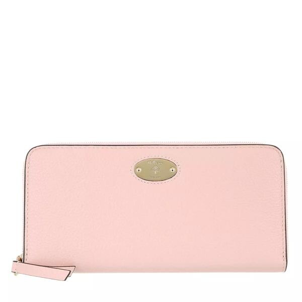 

Кошелек plaque 8 credit card zip purse leather icy Mulberry, розовый
