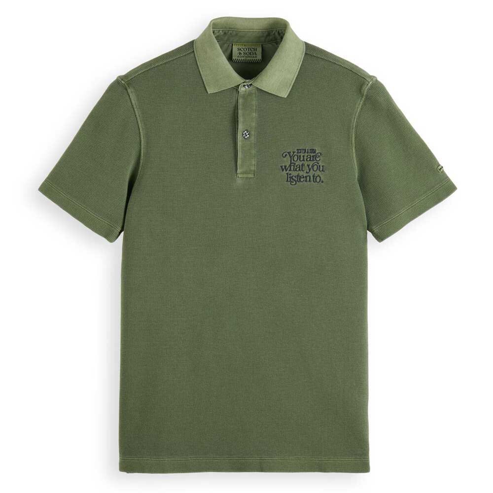 

Поло Scotch & Soda Garment Dye Jersey, зеленый